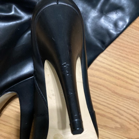 INC International Concept Black High Heel Boots - Picture 6 of 7